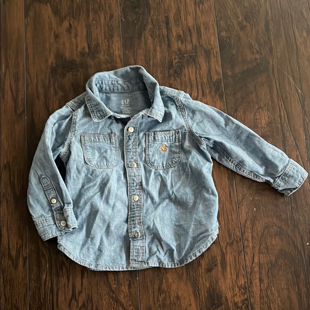 GAP Light Blue Denim Shirt